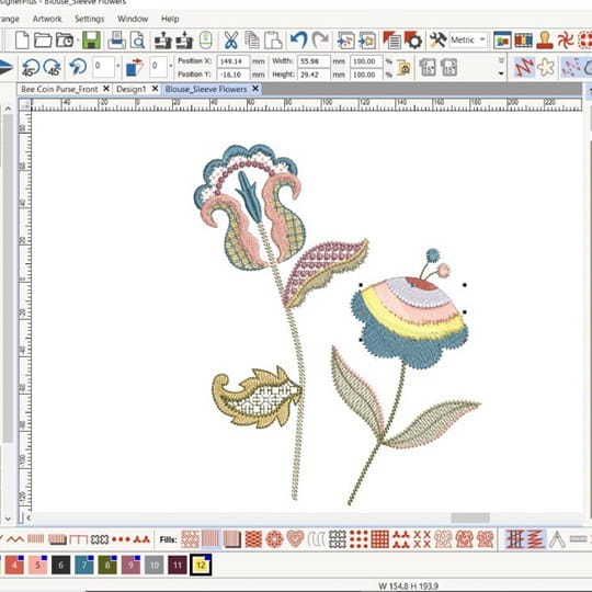 Embroidery sales designs software